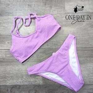 Charmo Smocked Bikini Swimsuit Size S